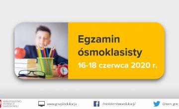 Harmonogram egzaminów ósmoklasisty.